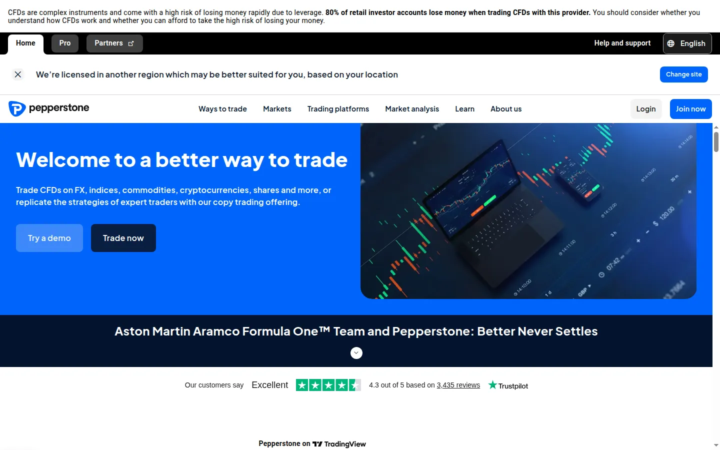 Pepperstone screenshot